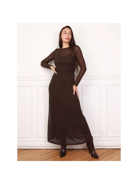 Haljina La Modeuse smeđa