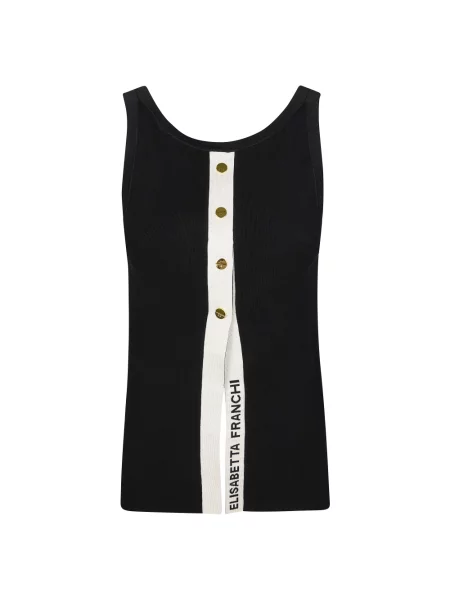 Top Elisabetta Franchi czarny