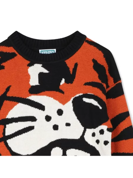Sweter dziecięcy Kenzo pomarańczowy