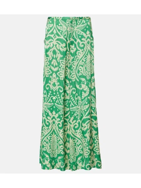 Pantaloni Poupette St Barth cu imagine verde