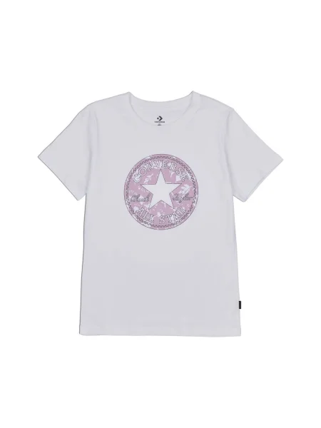 Tricou Converse cu model floral alb