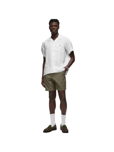 Lniana koszula Ralph Lauren biała