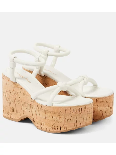 Sandale Gianvito Rossi din piele alb