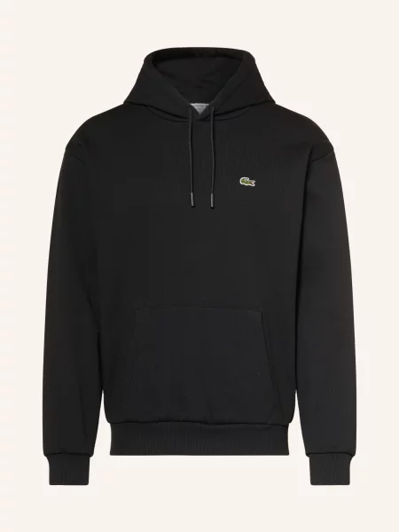 Lacoste Mikina S Kapucí černá
