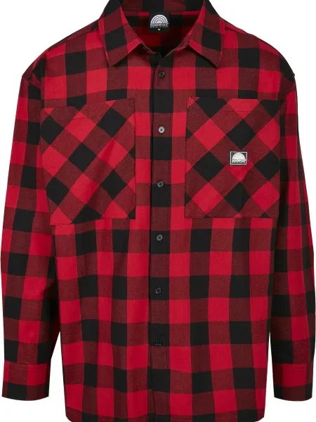 Kostkovaná flanelová košile Southpole černá