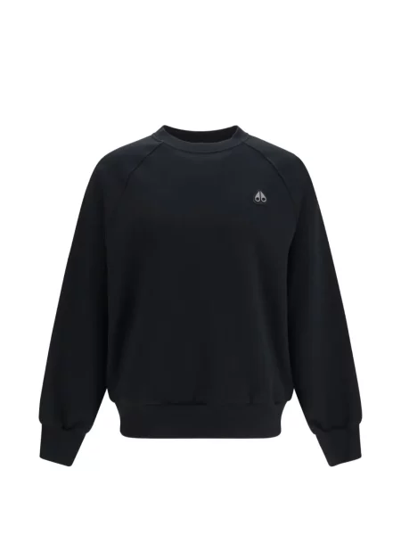 Pulover Moose Knuckles cu autograf negru