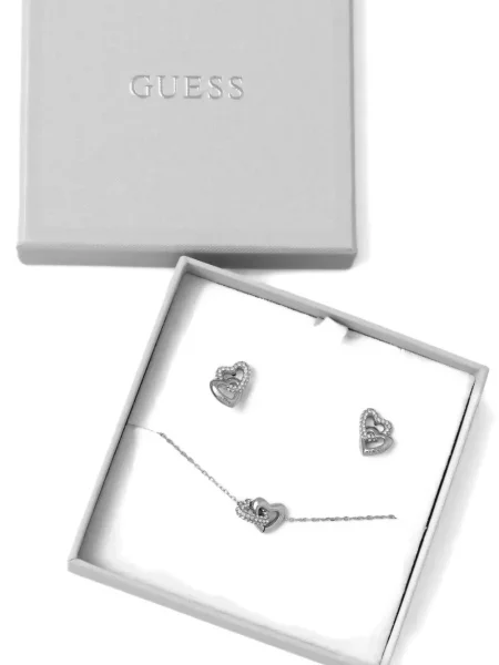 Colier Guess cu motiv cu inimi