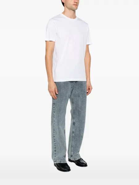 Tricou Boss cu imagine alb