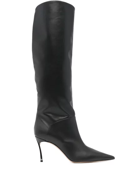 Botine Casadei din piele negru