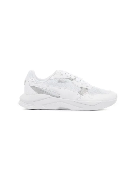 Viseltes hatású félcipő Puma fehér