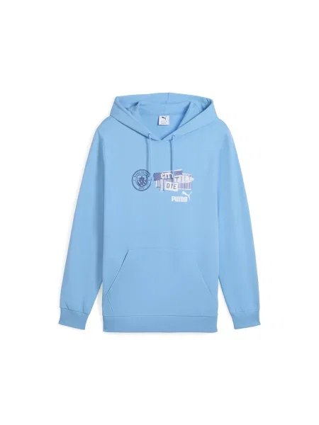 Bluza z kapturem Manchester City ftblNRGY niebieska