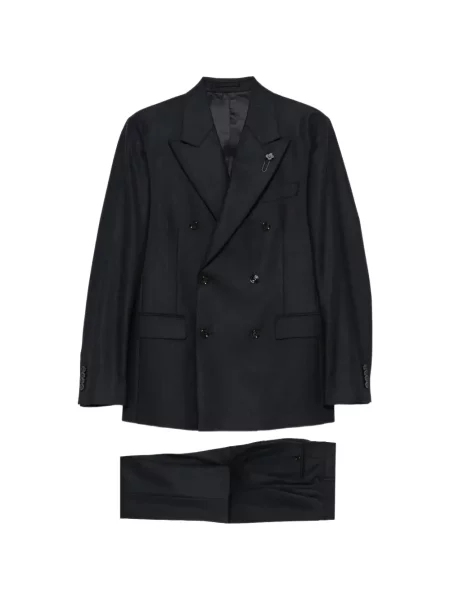 Costum Lardini cu două rânduri de nasturi albastru