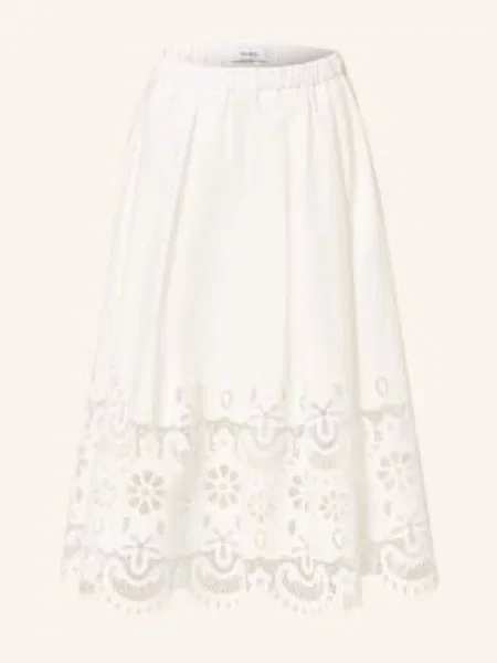 Stylein Sukně S Krajkou S Otvory režná