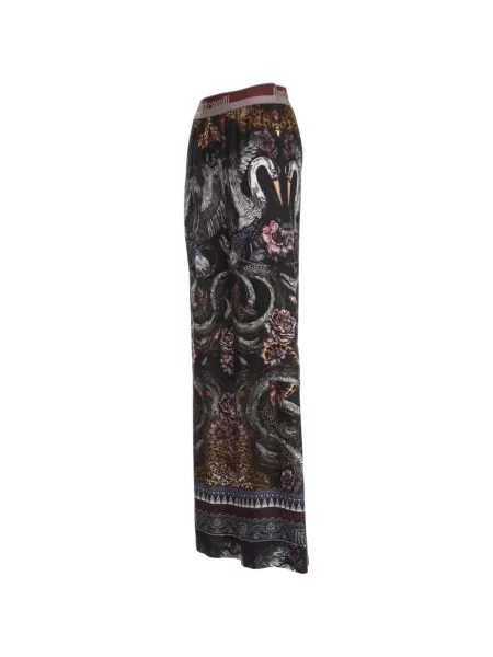 Pantaloni Just Cavalli cu imagine negru