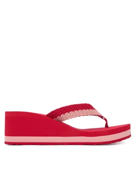 Papuci Tommy Hilfiger cu pană roșu