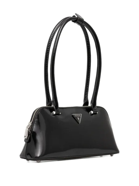Чанта Guess с автограф черно
