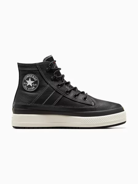 Сникърси Converse Chuck Taylor All Star Equip Waterproof Black/ Black/ Vintage White EUR 36 бяло
