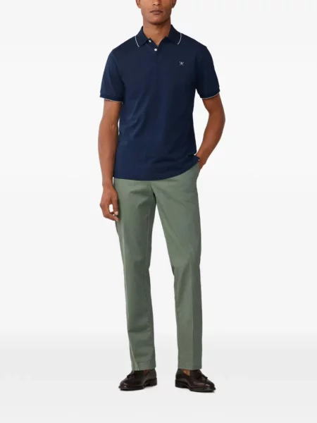 Pantaloni chino Hackett London stretch verde