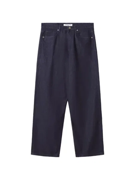 Blugi cu picior larg Maison Kitsune cu autograf albastru