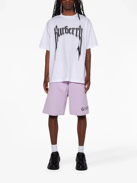 Raštuotos šortai Givenchy violetinė