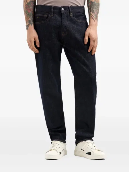 Blugi drepți Armani Exchange albastru