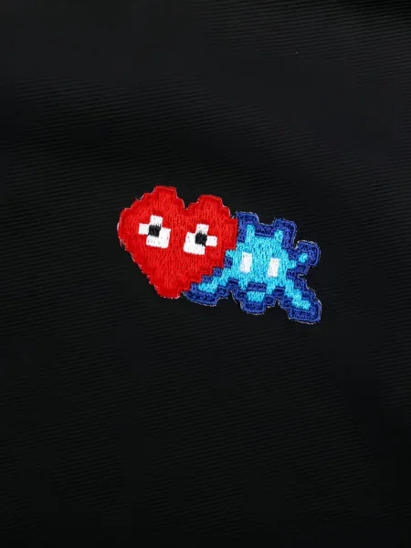 Hanorac cu glugă Comme Des Garcons Play negru