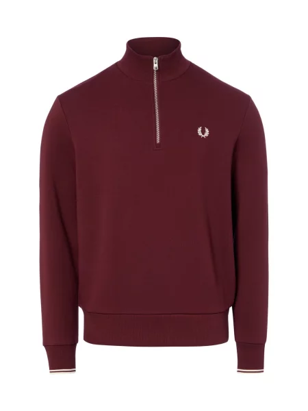 Fred Perry bluza nierozpinana Mężczyźni S czerwony