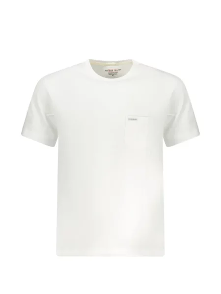 Tricou Guess cu buzunare aplicate cu autograf alb