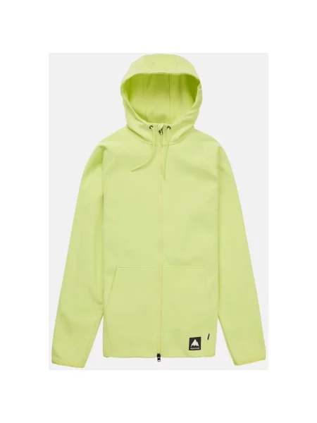 Bluza z kapturem Burton Crown Full Zip neonowy S żółty