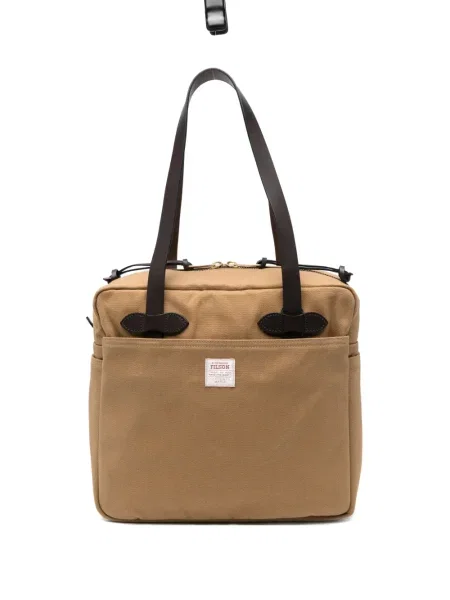 Geantă Filson din țesătură twill maro