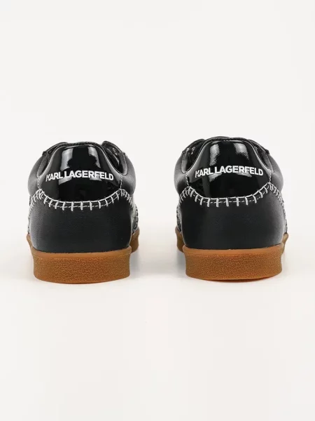 Кожаные кроссовки Karl Lagerfeld черные