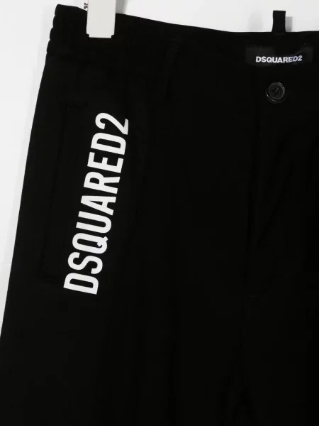 Spodnie dziecięce Dsquared2 czarne