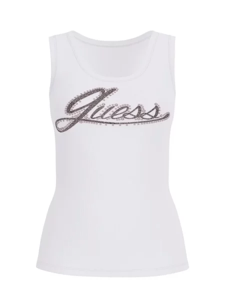 GUESS Top gri bazalt alb