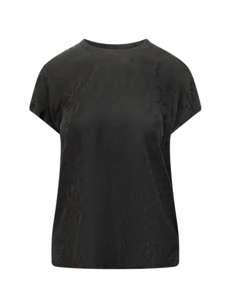 Scurt bluză Pinko cu model floral din jacard negru