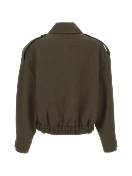 Decupat geacă Kaos cu două rânduri de nasturi verde
