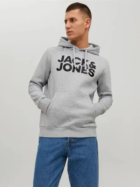 Худи Jack & Jones серое