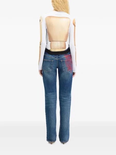 Pantaloni Jean Paul Gaultier albastru