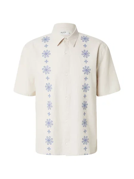 HOLLISTER Košulja kraljevsko plava / vuneno bijela