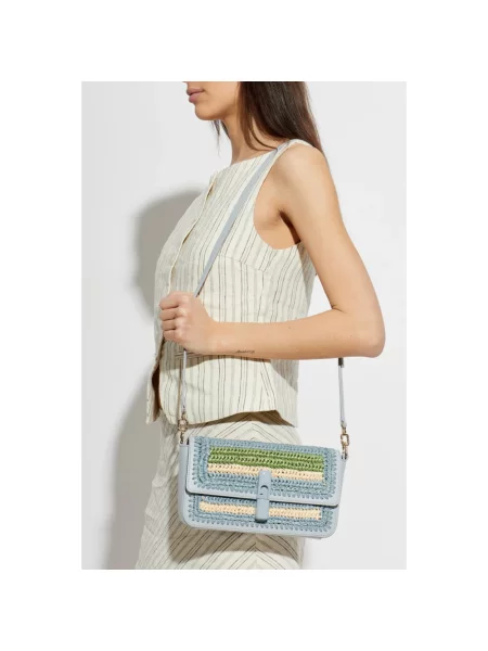Furla torebka crossbody Iride S Crossbody niebieska