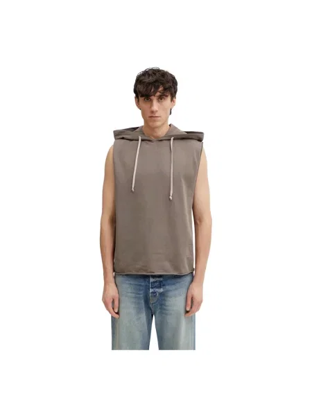 Bluza z kapturem Rick Owens brązowa