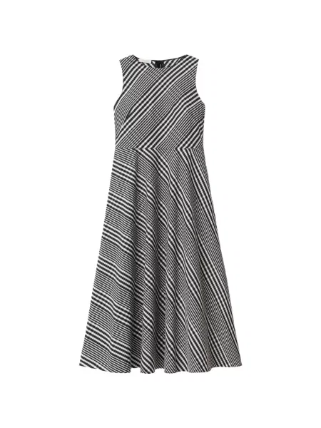 Sukienka midi Lafayette 148 w kratkę garniturowa czarna