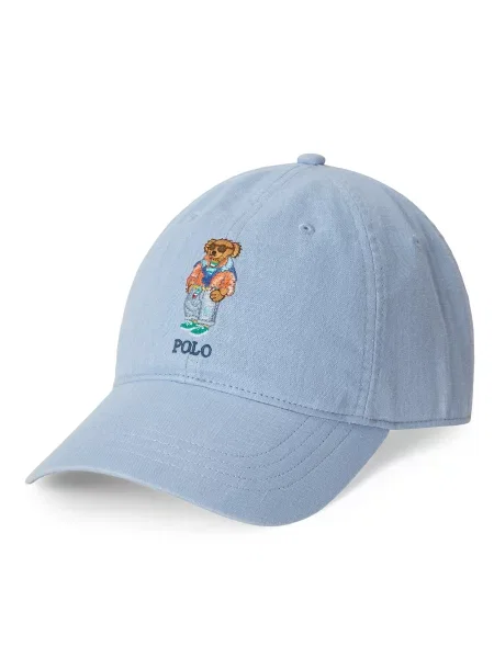 Шапка с козирка Polo Ralph Lauren светлосиньо