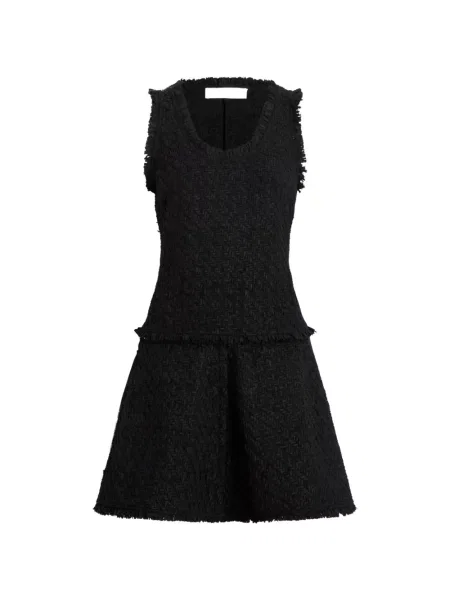 Rochie Proenza Schouler White Label din tweed alb
