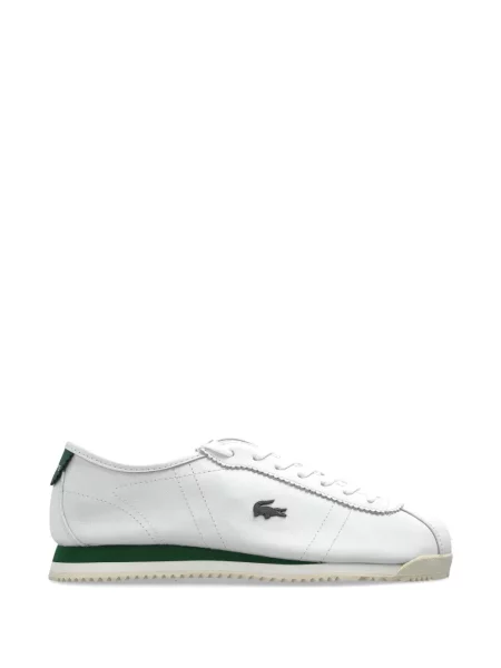 Sneakerși Lacoste cu aplicații alb
