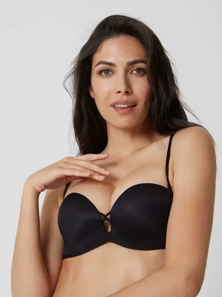 Бюстгальтер push-up двойной с гладкой чашкой білий