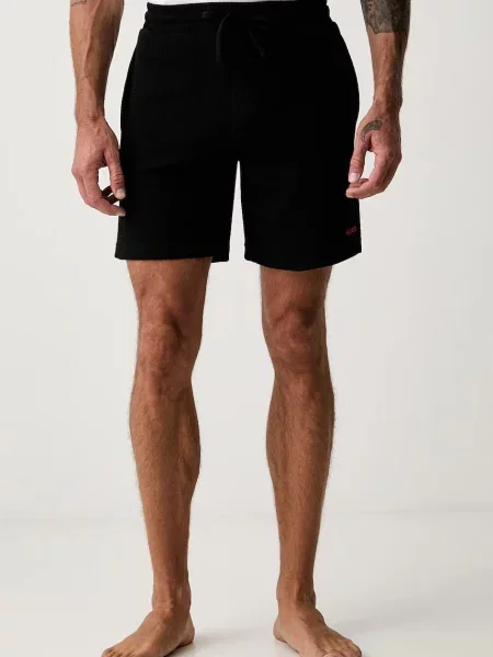 HUGO teplákové šortky Austin Shorts černé