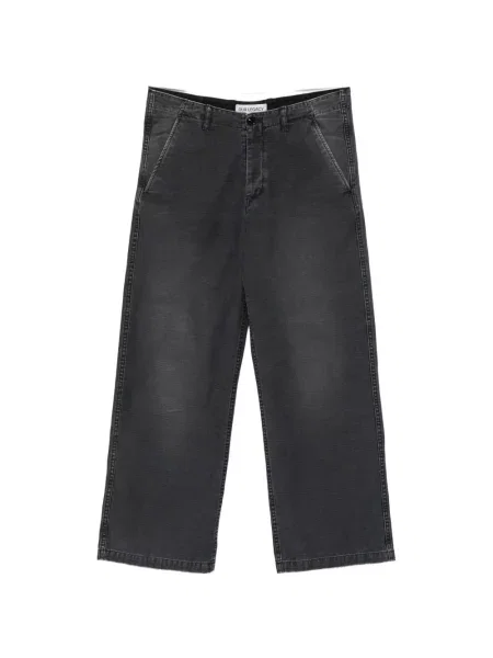 Pantaloni Our Legacy din satin gri
