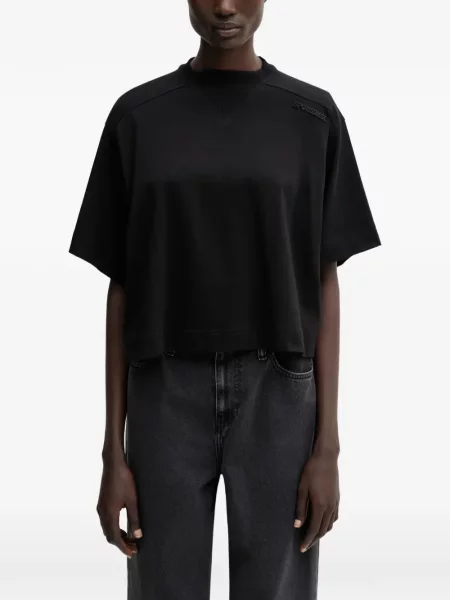 Decupat tricou Sportmax cu autograf negru