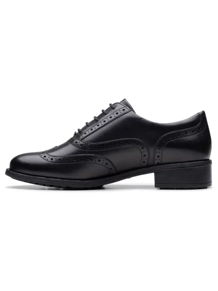 Šněrovací polobotky Clarks černé