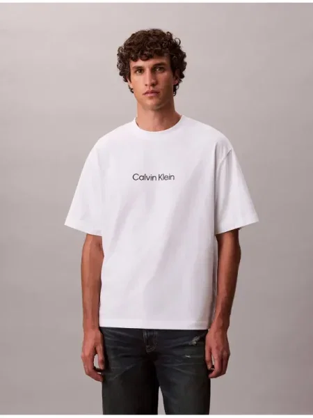 Calvin Klein Tricou | Relaxed fit alb